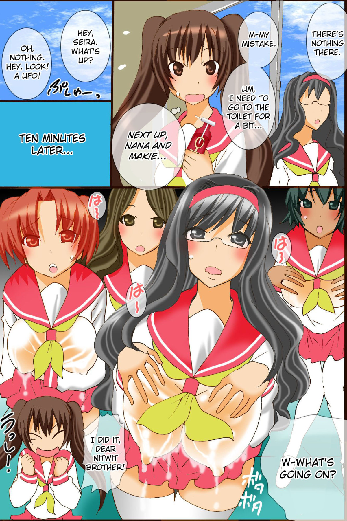 Hentai Manga Comic-Breast Milk Epidemic - My Boobs Just Won't Stop Lactating!-Read-20